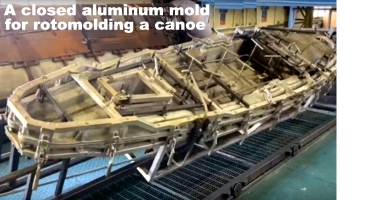 Aluminum closed mold for rotomolding